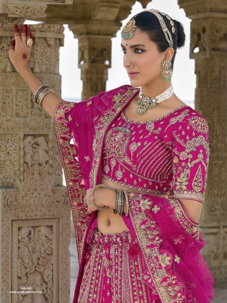  Premium Silk Bridal Special Lehenga Choli With Embroidered Work  Bridal Lehenga Choli