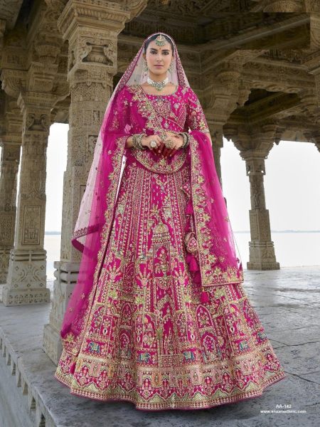  Premium Silk Bridal Special Lehenga Choli With Embroidered Work  Bridal Lehenga Choli