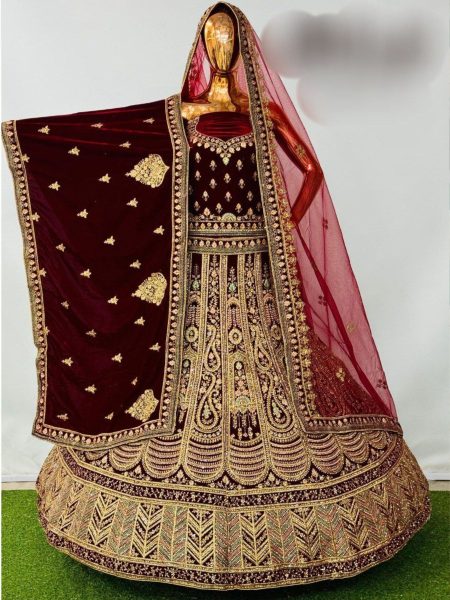 Bridal Speical Premium Velvet Lehenga Choli  