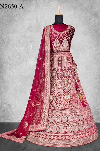 Bridal Velvet Designer Lehenga Choli Collection   Nimaya LagnotSav Vol 02 Bridal Lehenga Choli