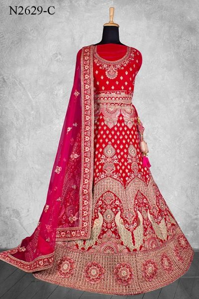 Bridal Velvet Designer Lehenga Choli Collection   Nimaya LagnotSav Vol 02 Bridal Lehenga Choli