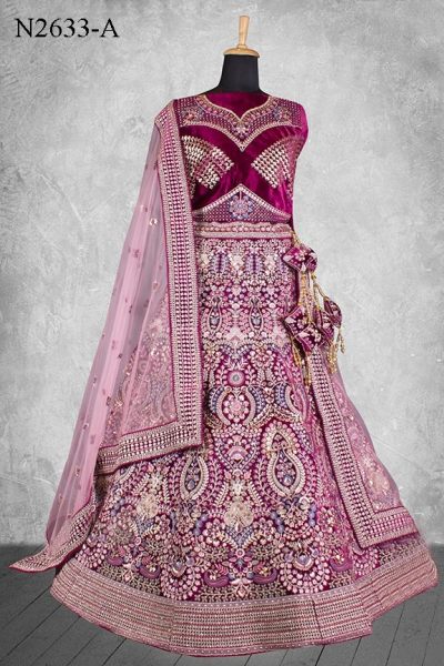 Bridal Velvet Designer Lehenga Choli Collection   Nimaya LagnotSav Vol 02 Bridal Lehenga Choli