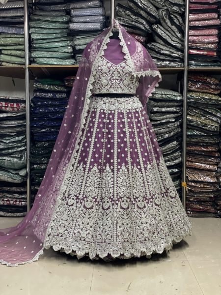 Bridal Wear Butterfly Net With Embroidery Work Lehenga Choli  Bridal Lehenga Choli