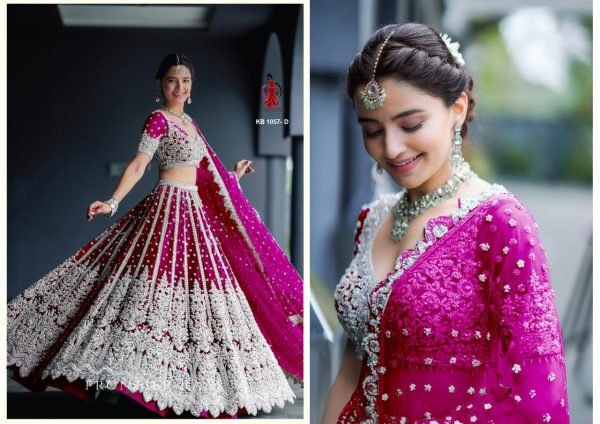 Bridal Wear Butterfly Net With Embroidery Work Lehenga Choli  Bridal Lehenga Choli