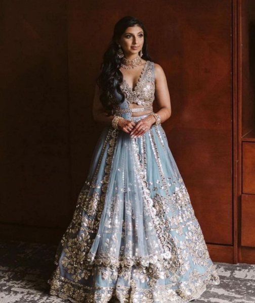 Bridal Wear Heavy Soft Net Mirror Work Lehenga Choli Bridal Lehenga Choli