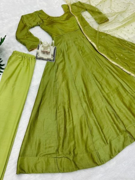Bridesmaids Designer Anarkali Frock Gowns With Heavy Net Duppata  Ready To Wear Collection