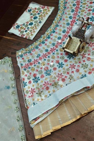 Bridesmaids Multicoloured Floral Pattern Lehenga Choli Designer Lehenga Choli