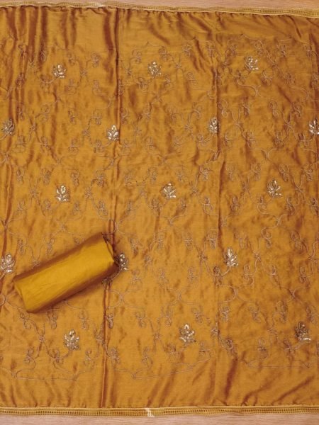  Buy Amazing  Yellow Color Pure Organza  Dress Material  Color Set Matching Dress Material Wholesale
