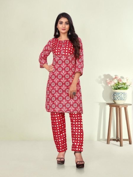 Buy Best cotton Kurti pant sets  At Wholesale Rate Kurti With Bottom Wholesale