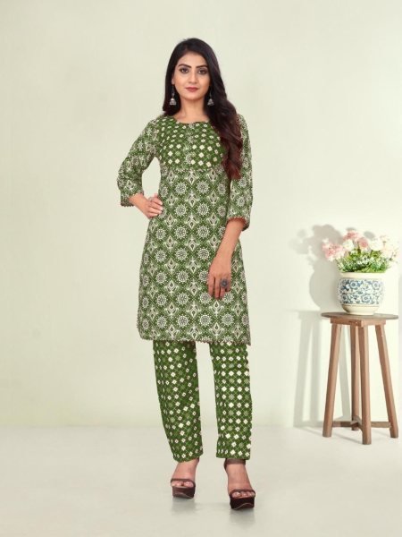 Buy Best cotton Kurti pant sets  At Wholesale Rate Kurti With Bottom Wholesale