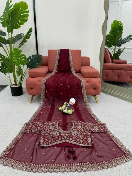 Buy Designer Tibby Silk Saree Online     Embroidered Saree with Banglori Blouse Embroidery Sarees Wholesale