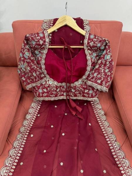 Buy Designer Tibby Silk Saree Online     Embroidered Saree with Banglori Blouse Embroidery Sarees Wholesale