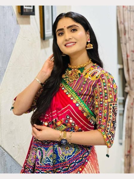 Buy Geeta Rabari Printed Muslin Cotton Navratri Lehenga Choli  Navratri Lehnega Choli