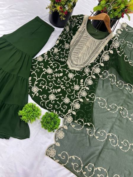 Buy Green Sharara Suits for Women Online at the Wholesale Price  Ready To Wear Collection