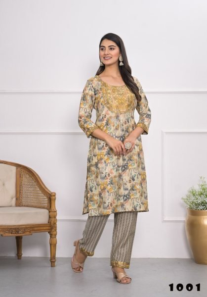  Buy Heavy Chanderi Silk Suit With  Floral Print   Embroidery Work for Women At Manufacturer Rate Kurti With Bottom Wholesale