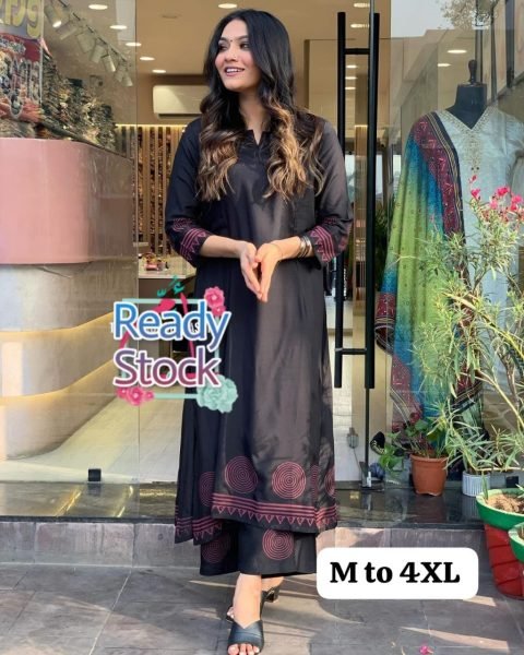 Buy Heavy Muslin silk Kurti With Bottom  Kurti With Bottom Wholesale