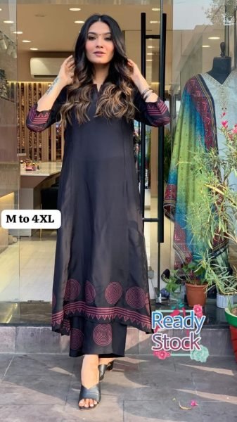 Buy Heavy Muslin silk Kurti With Bottom  Kurti With Bottom Wholesale