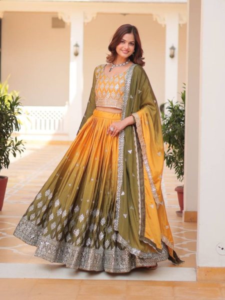 Buy Latest Party Wear Yellow Colored Lehenga Choli Online At Best Rates  Lehenga