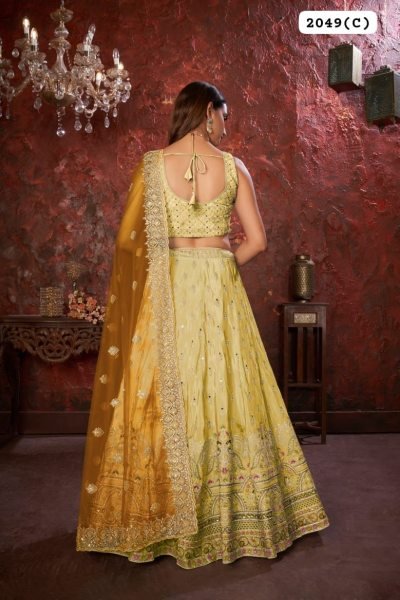 Buy Net Thread Work Lehenga Choli With Net Dupatta  Bridal Lehenga Choli
