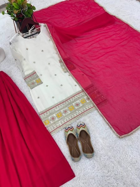 Buy Ready To Wear Georgette Sharara Suits  Ready To Wear Collection