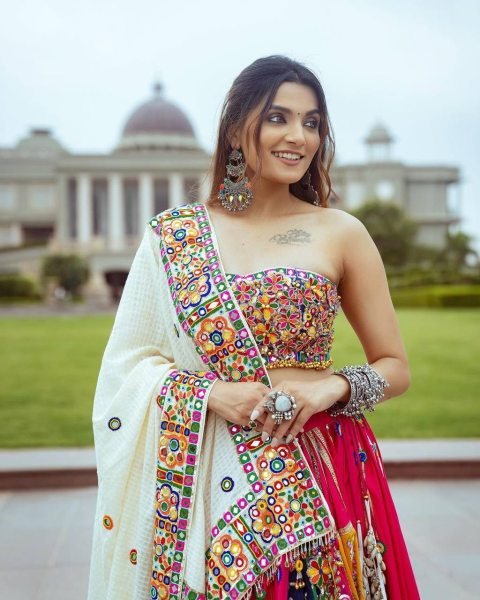 Buy Traditional Muslin Cotton Navratri Lehenga Choli Navratri Lehnega Choli