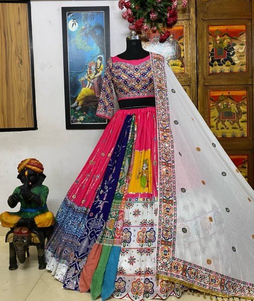 Buy Traditional Muslin Cotton Navratri Lehenga Choli Navratri Lehnega Choli