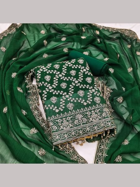 Buy Women Silk Dress Material With Zari Work  Color Set Matching Dress Material Wholesale