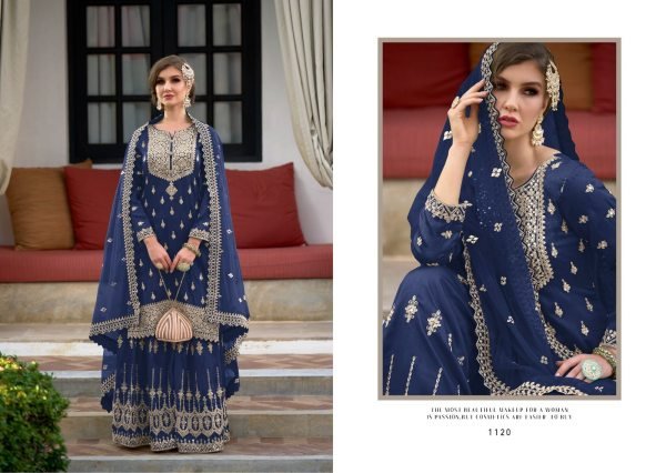 CAIRO Heavy Silk with  emboidery work Plazzo Suit Designer Plazzo Salwar Suits Wholesale