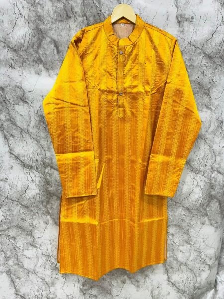 Casual Wear Weaving Work Jacquard Silk Kurta Pajama Kurta Pajama Wholesale