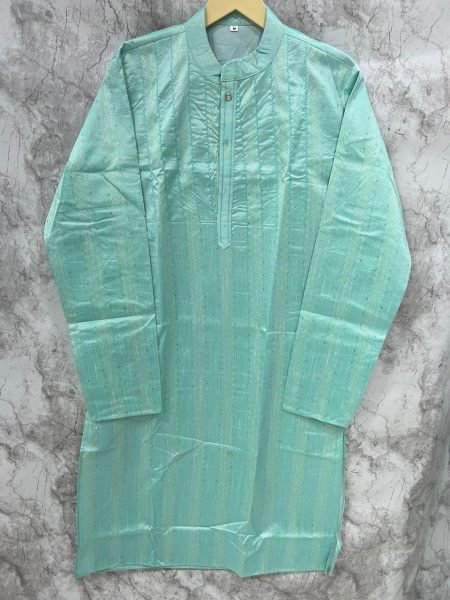 Casual Wear Weaving Work Jacquard Silk Kurta Pajama Kurta Pajama Wholesale