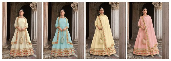  CHAMAR VOL-41 Real Georgette New Anarkali Collection  Wedding Bridal Dress Wholesale