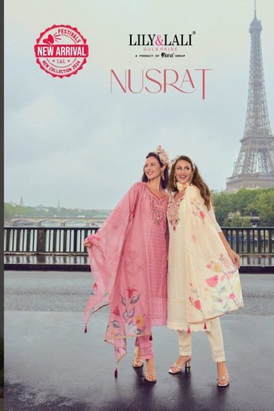 LILY AND LALI NUSRAT HANDWORK KURTI AT LOW PRICE Full Set Kurti