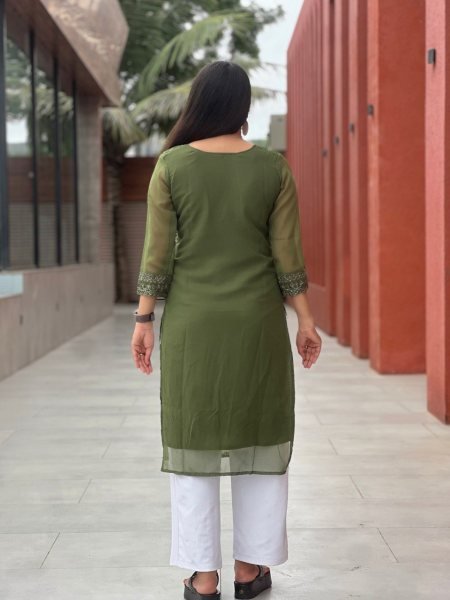  Chikankari Kurti in Soft Georgette Perfect for Wholesale Orders Georgette Kurti 