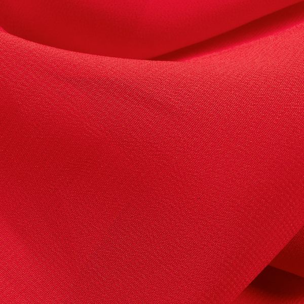 Chilli Red Plain Georgette Fabric Plain fabric