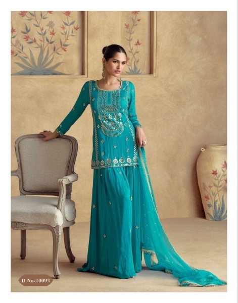 Chinnon Silk Festive Salwar Suit Set Wholesale Readywear with Premium Net Dupatta Pakistani Suits Wholesale