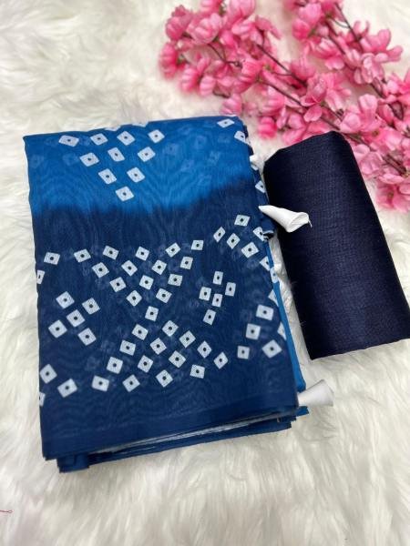 Classic Chanderi Cotton Saree with Digital Printed And Fumka-Enhanced Pallu Cotton Sarees Wholesale