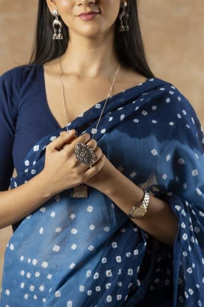 Classic Chanderi Cotton Saree with Digital Printed And Fumka-Enhanced Pallu Cotton Sarees Wholesale