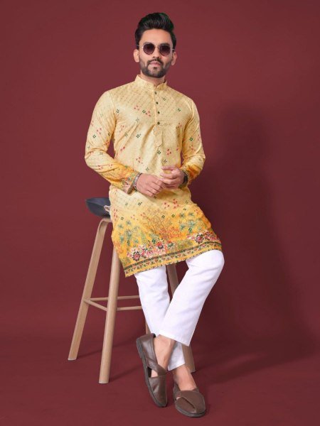 Classic Threads Mens Cotton Kurta Pyjama Combo for Casual   Occasion Wear