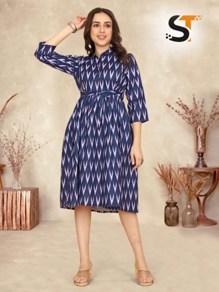 Comfort Meets Style: Printed Ladies Kurti for Everyday Wear Tunics kurti