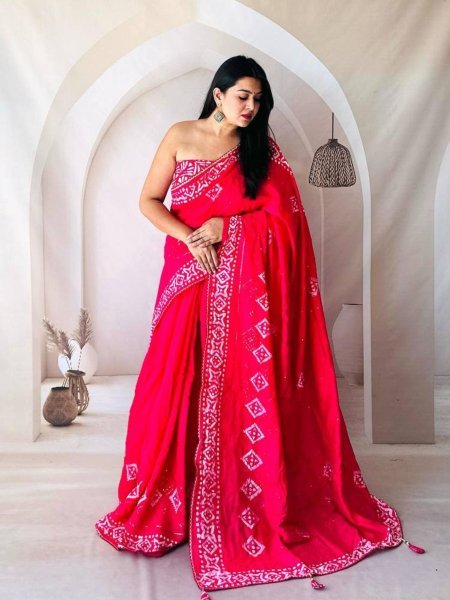 Cotton Batik Saree for Women Surat Textile Exporter Lowest Price in Surat