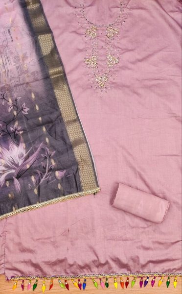 Cotton Dress Material With Digital Print Dupatta Cotton Dress Material