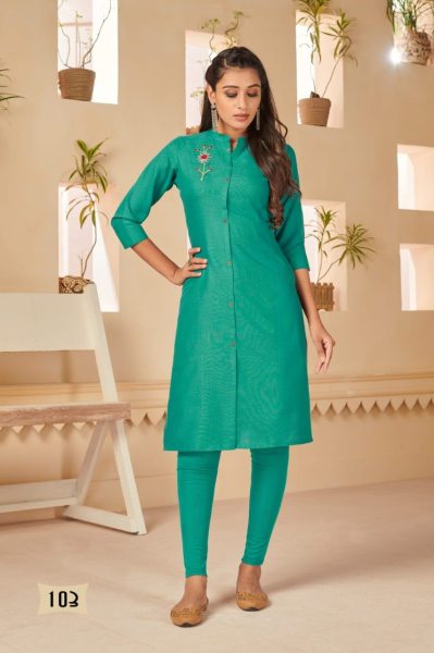 Cotton Embrodery Kurti  Cotton Kurtis Wholesale