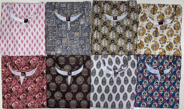 Cotton Printed Tops for Regular and Office wear Printed Kurtis