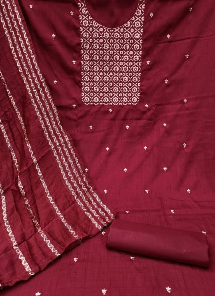 Cotton Silk With Work Drees Material  Color Set Matching Dress Material Wholesale