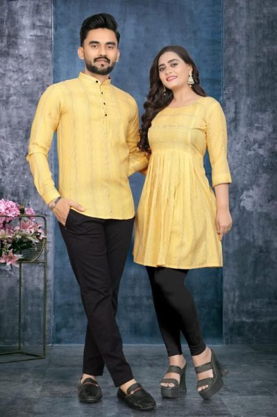 Couple Combo in Soft Linen Cotton Perfect for Festive Walks & Day Outs Couple Combo collection 