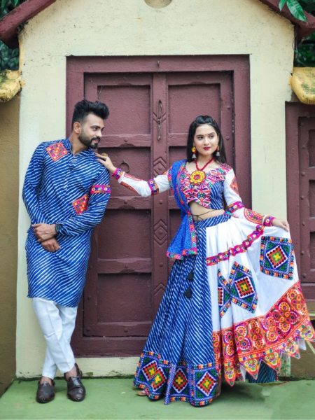 Couple Special Heavy Muslin Lehenag Choli   Couple Combo collection 