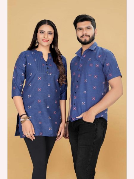 Couple Special Premium Linen Cotton Tunic Top   Short Kurta Collection  Couple Combo collection 