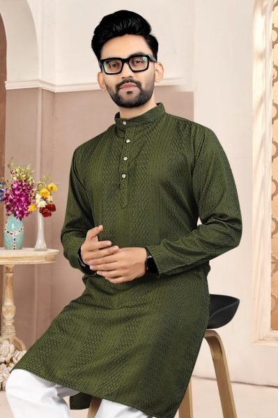 Custom Designed Mens Kurta Pajama Fashion Forward Styles with Elegant Embroidery at Wholesale Rates Kurta Pajama Wholesale
