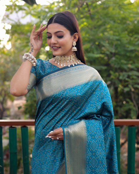  Dazzling Pure Bandhej Patola Silk Sarees Patola Silk Sarees Wholesale