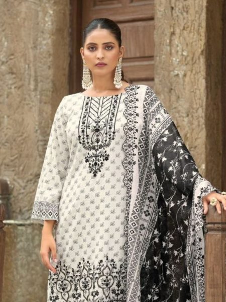 Designer Bin Saeed Lawn Vol 23 Original Pakistani Cotton Dress Material Pakistani Suits Wholesale